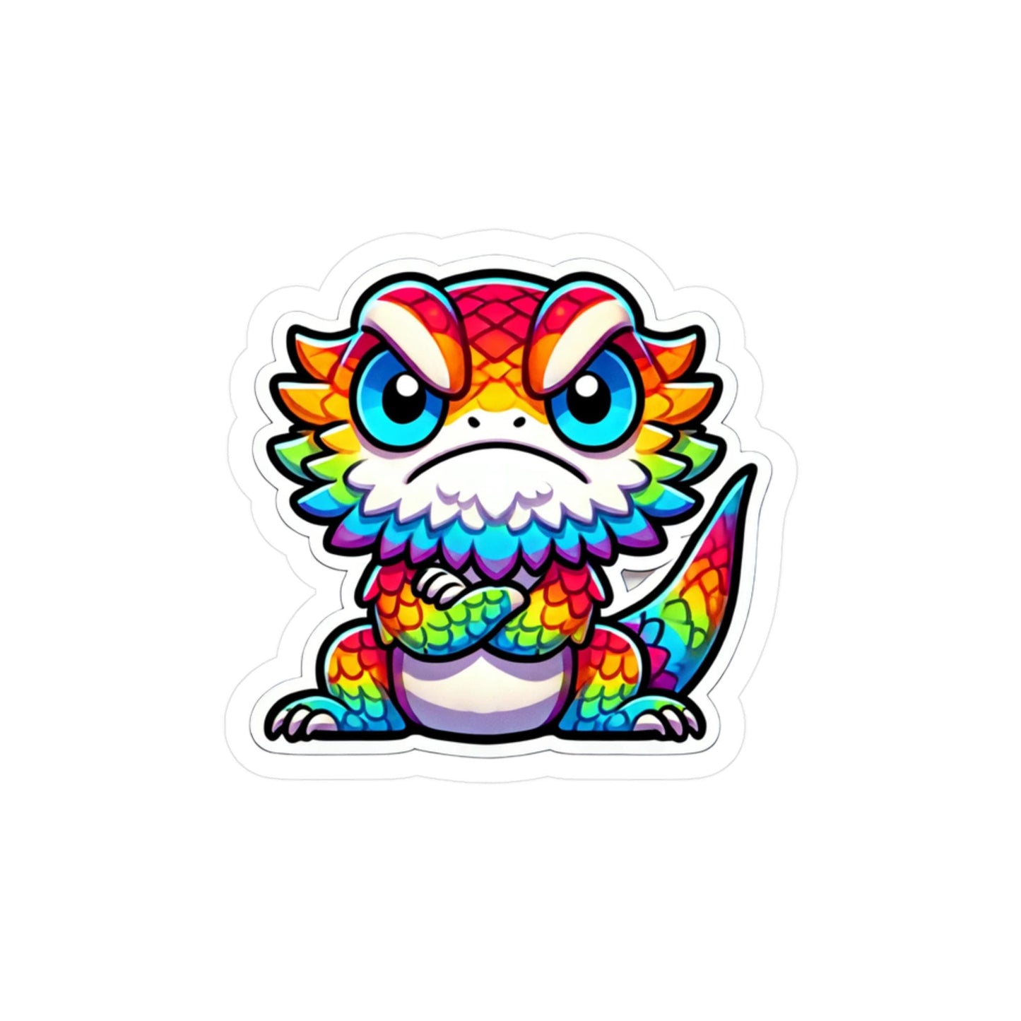 Rainbow Angry Bearded Dragon