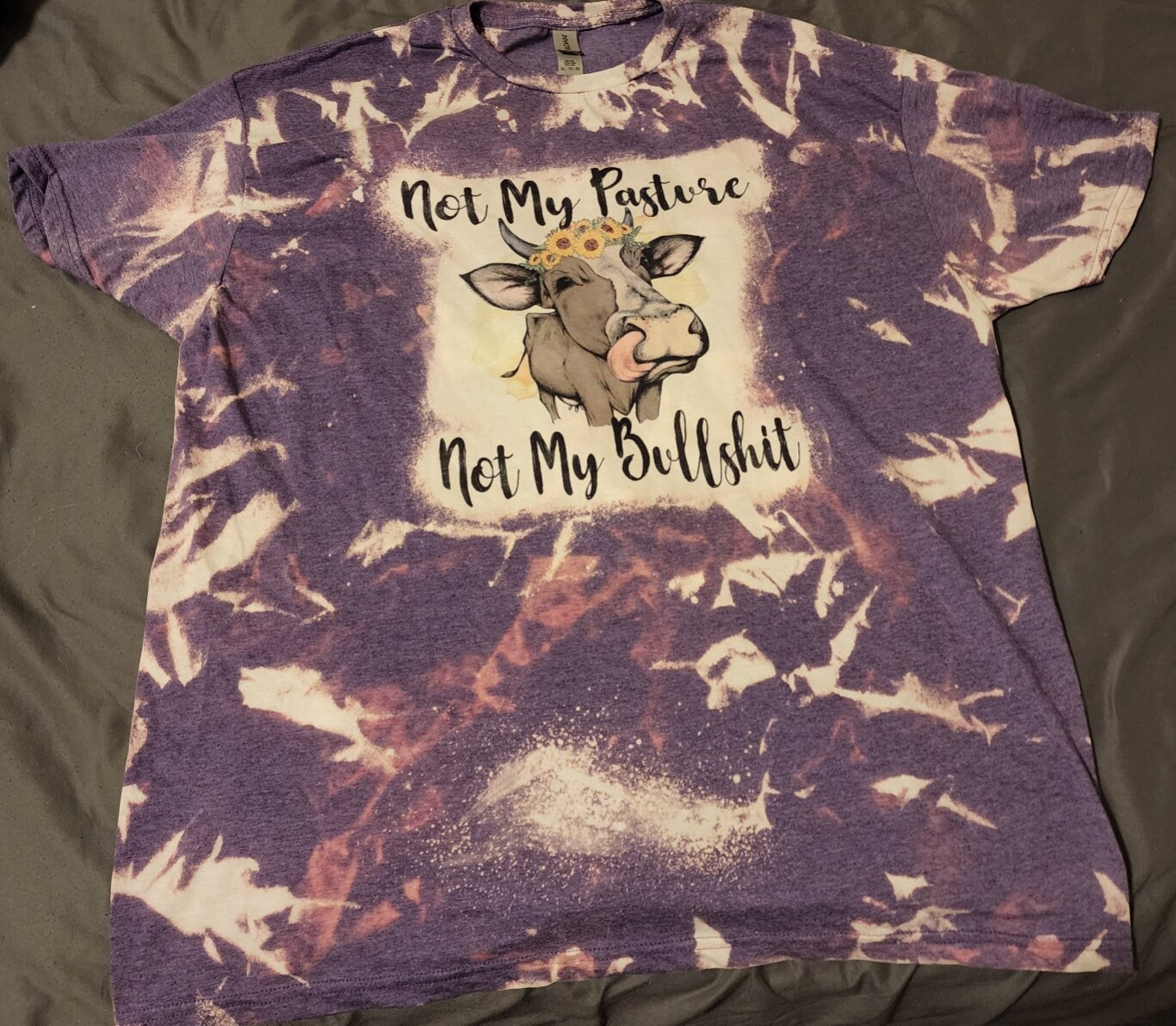 Not My Pasture bleached t shirt