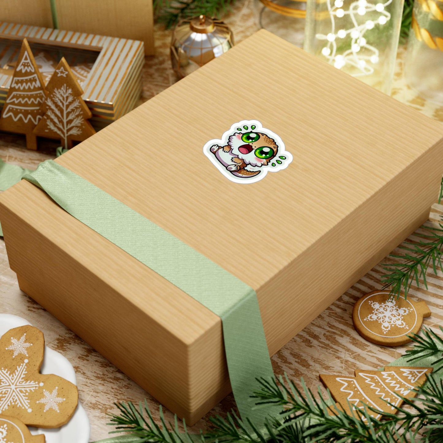 Cute Surprised Bearded Dragon Sticker