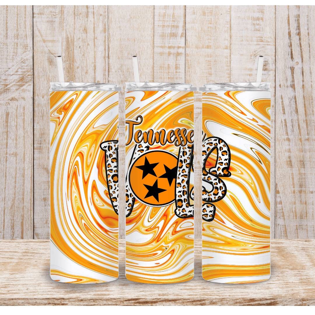 TN Vols Orange Swirl Tumbler
